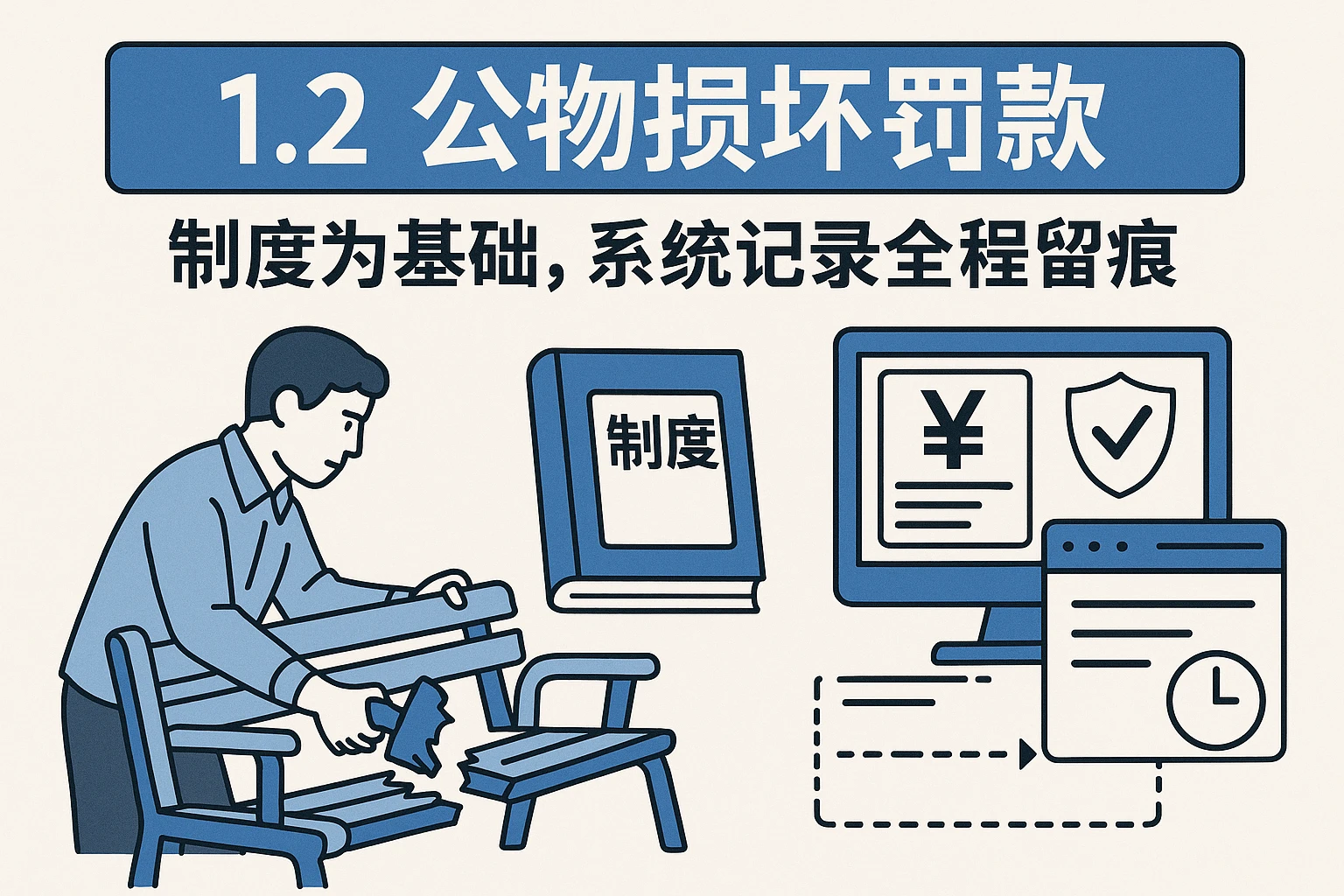 1.2 公物损坏罚款：制度为基础，系统记录全程留痕