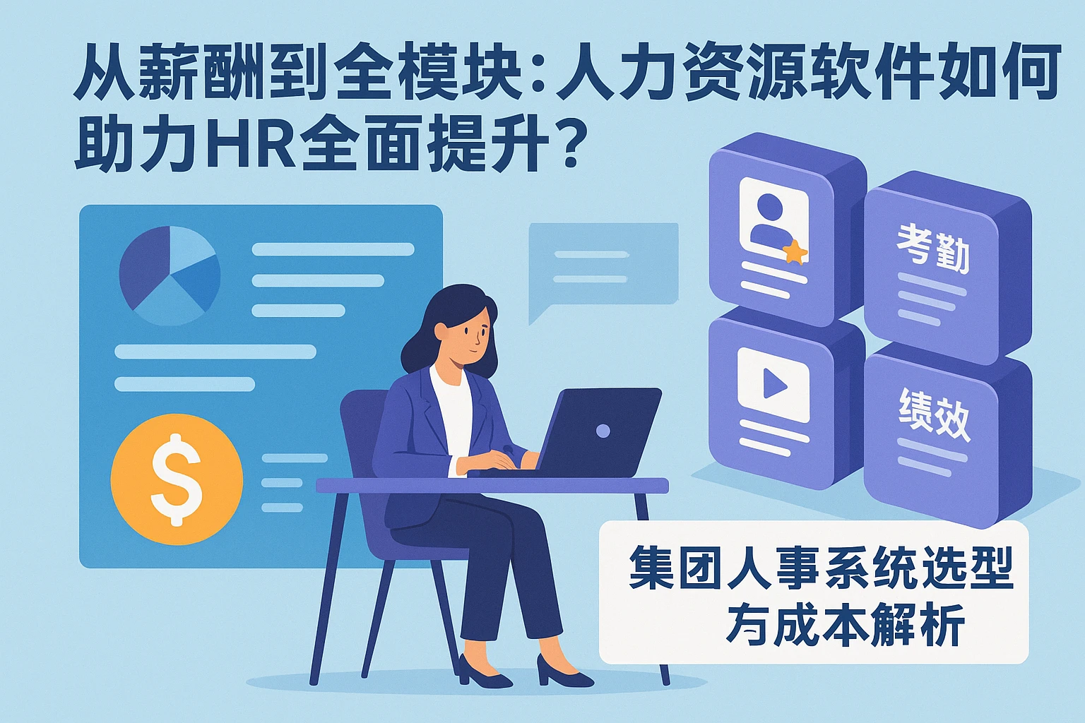 从薪酬到全模块：人力资源软件如何助力HR全面提升？附集团人事系统选型与成本解析
