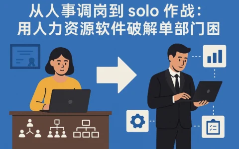 从人事调岗到 solo 作战:用人力资源软件破解单部门管理困局