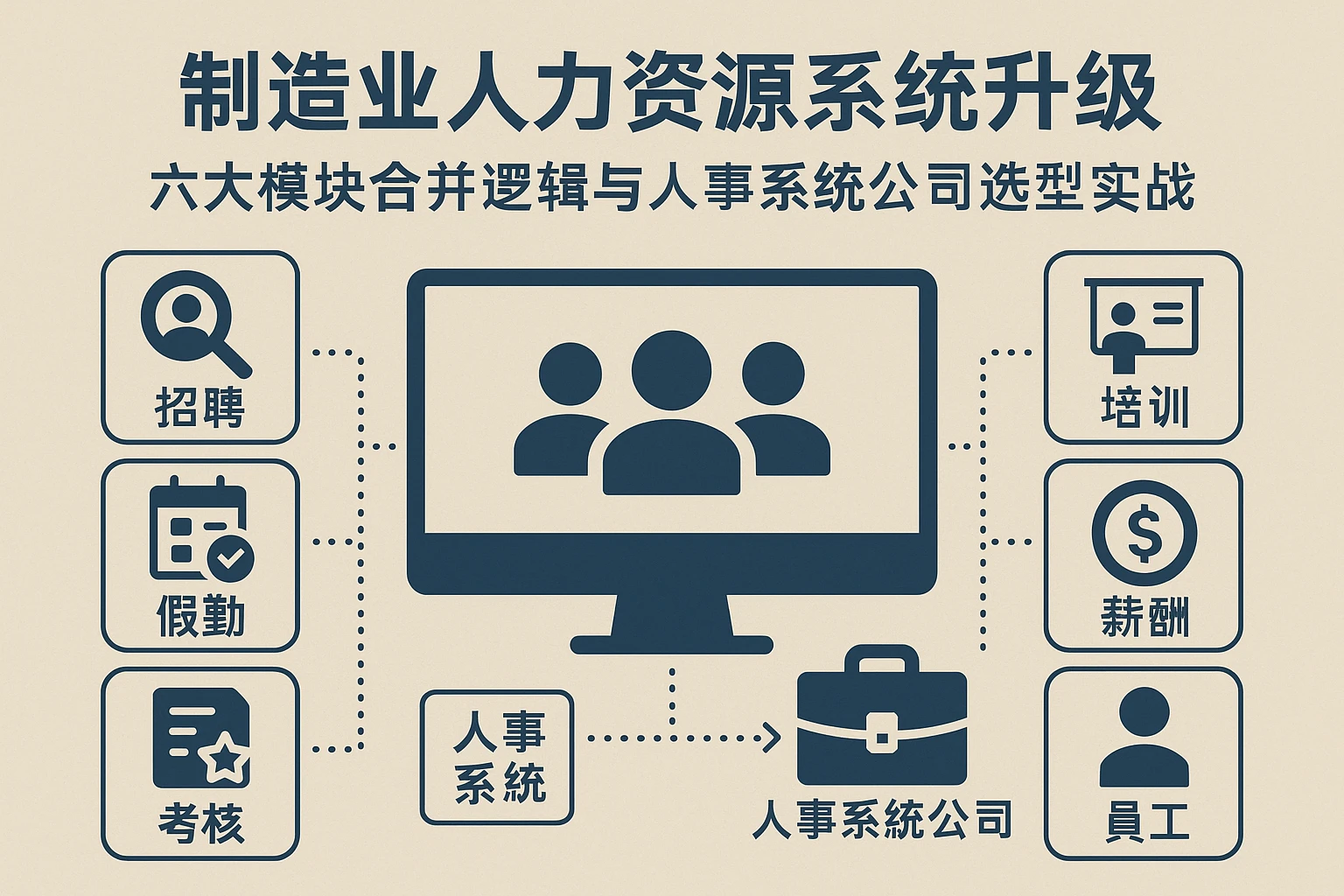 制造业人力资源系统升级：六大模块合并逻辑与人事系统公司选型实战