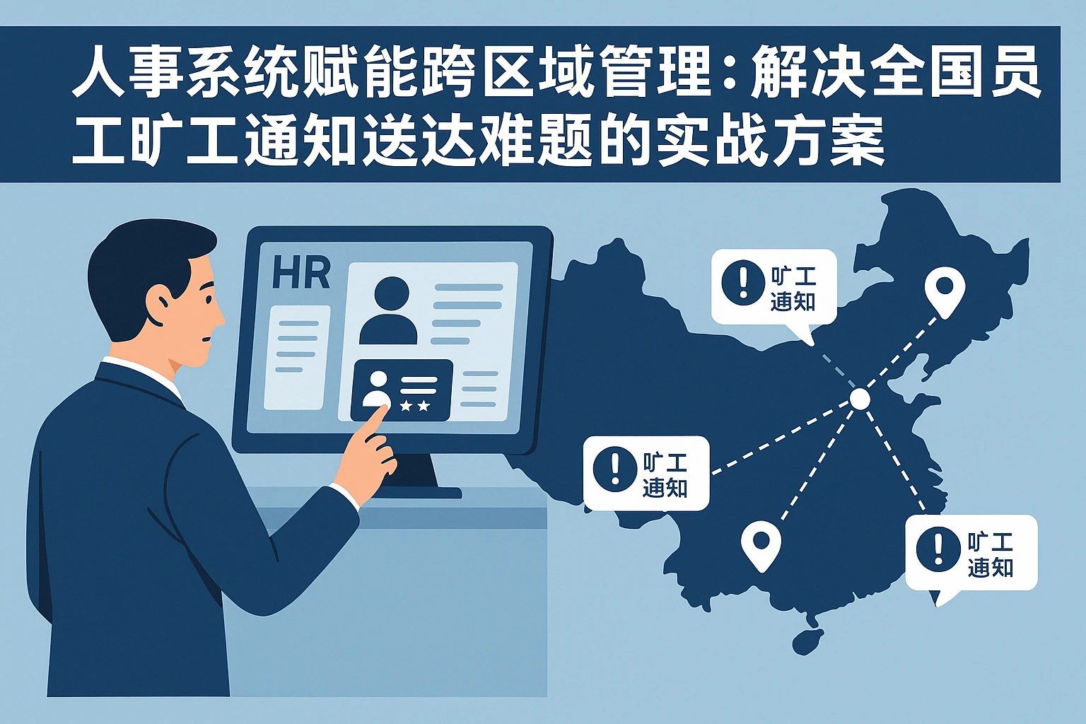 人事系统赋能跨区域管理：解决全国员工旷工通知送达难题的实战方案