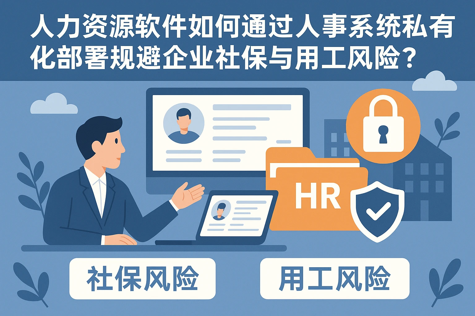 人力资源软件如何通过人事系统私有化部署规避企业社保与用工风险？