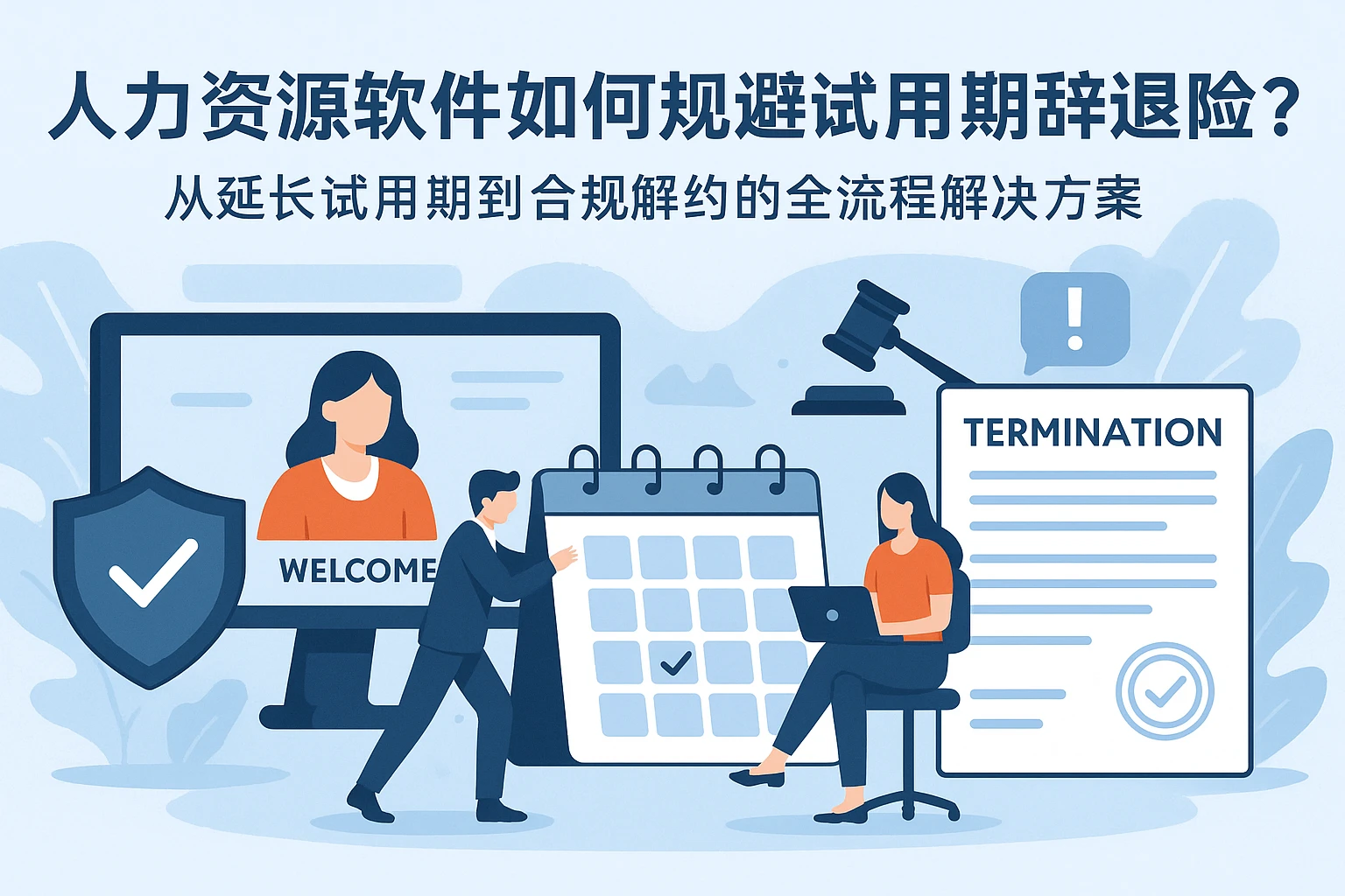 人力资源软件如何规避试用期辞退风险？从延长试用期到合规解约的全流程解决方案