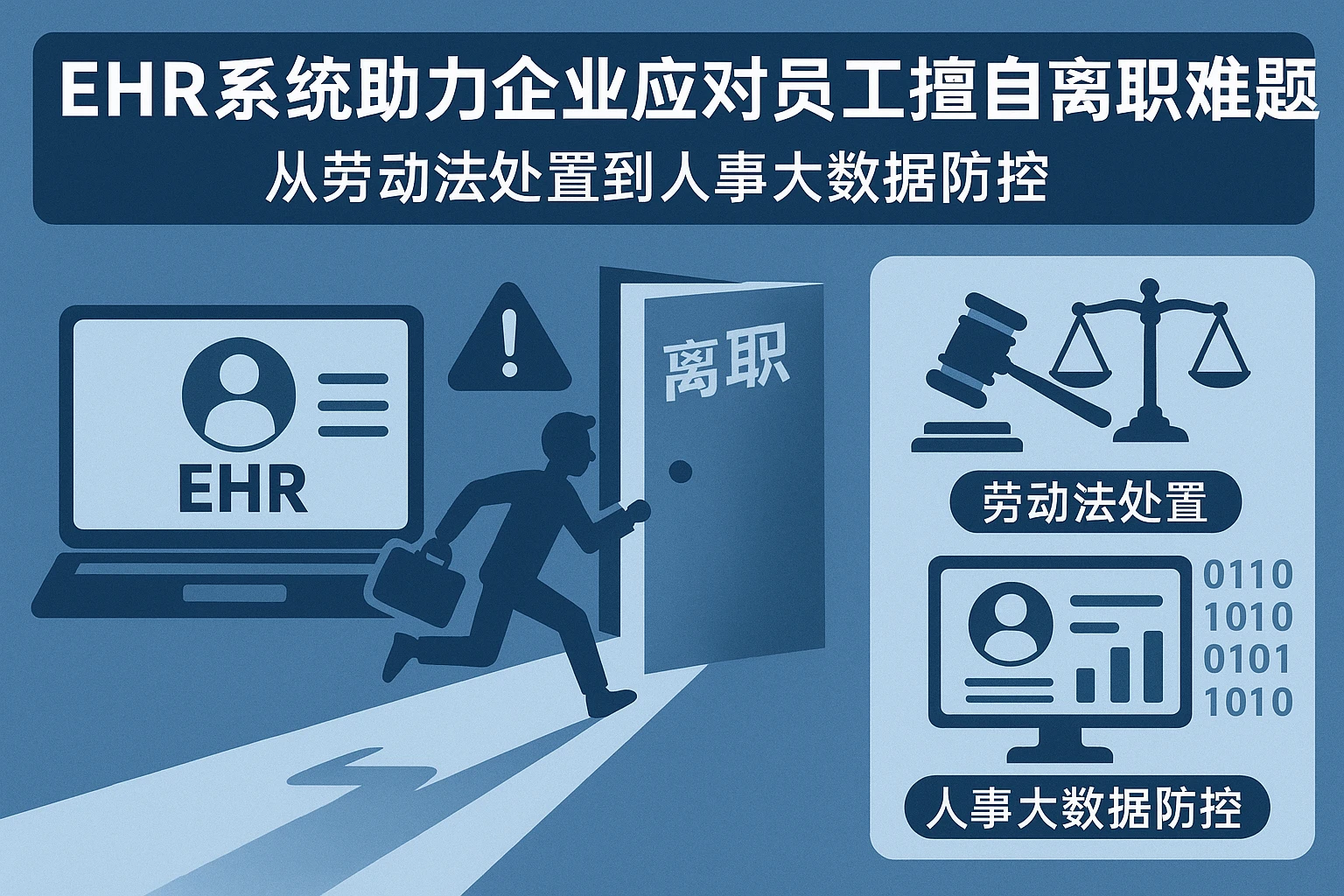 EHR系统助力企业应对员工擅自离职难题：从劳动法处置到人事大数据防控