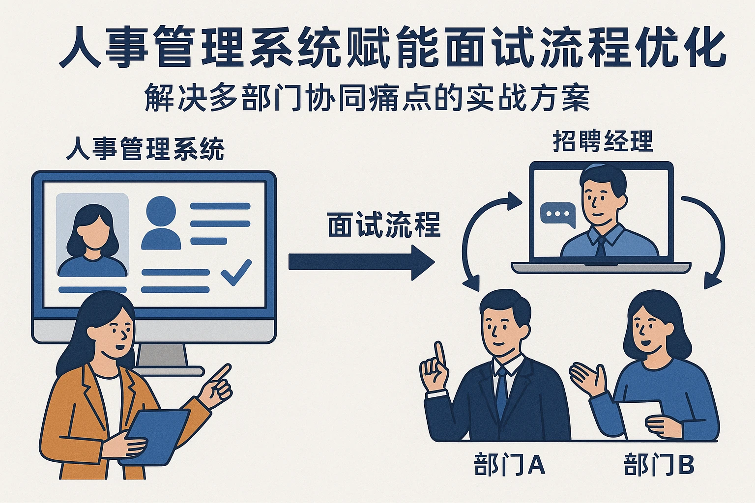 人事管理系统赋能面试流程优化：解决多部门协同痛点的实战方案