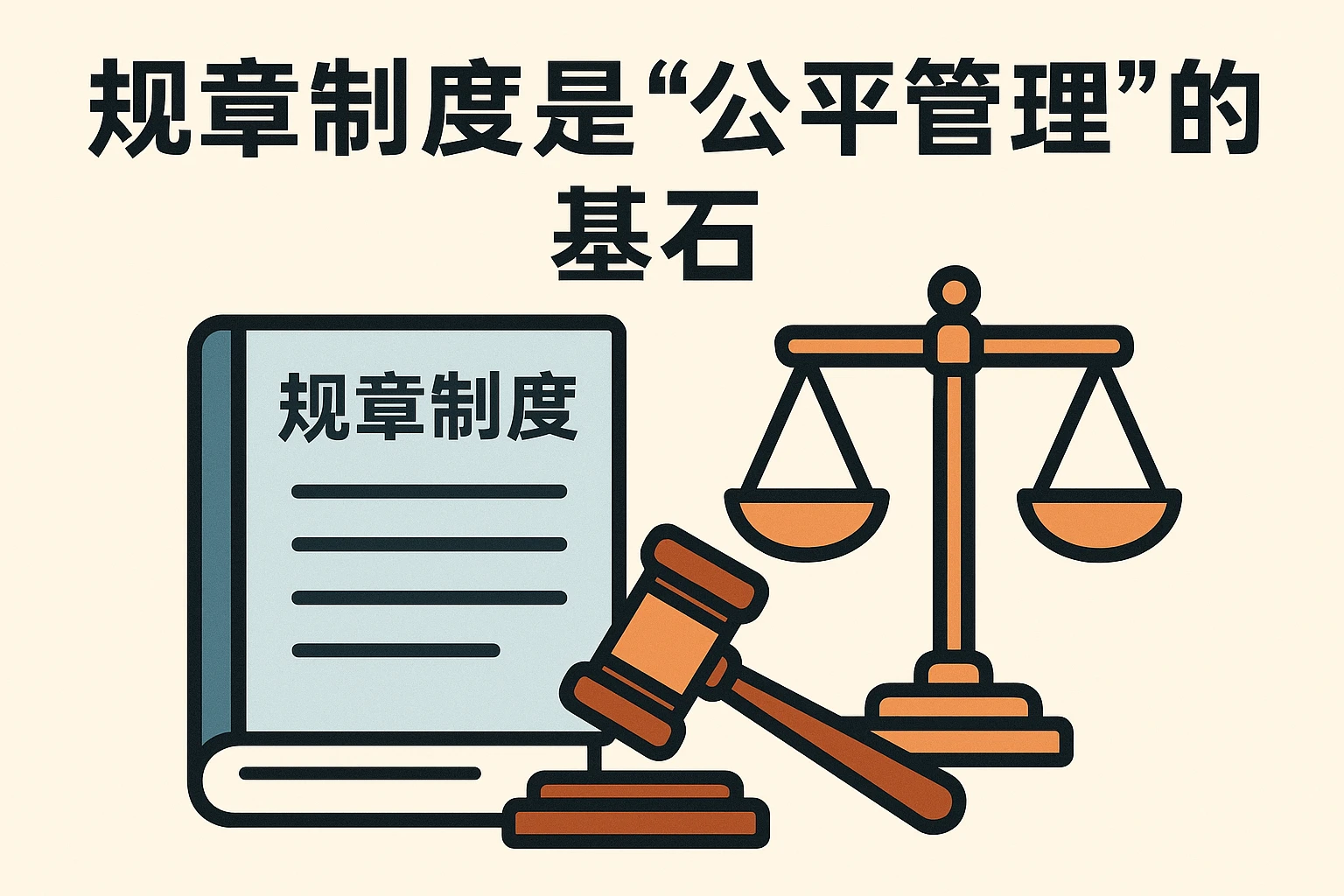 2. 规章制度是“公平管理”的基石