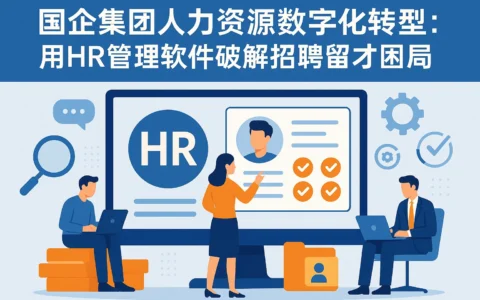 国企集团人力资源数字化转型：用HR管理软件破解招聘留才困局
