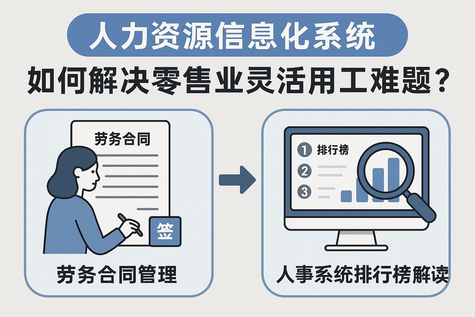人力资源信息化系统如何解决零售业灵活用工难题?从劳务合同管理到人事系统排行榜解读