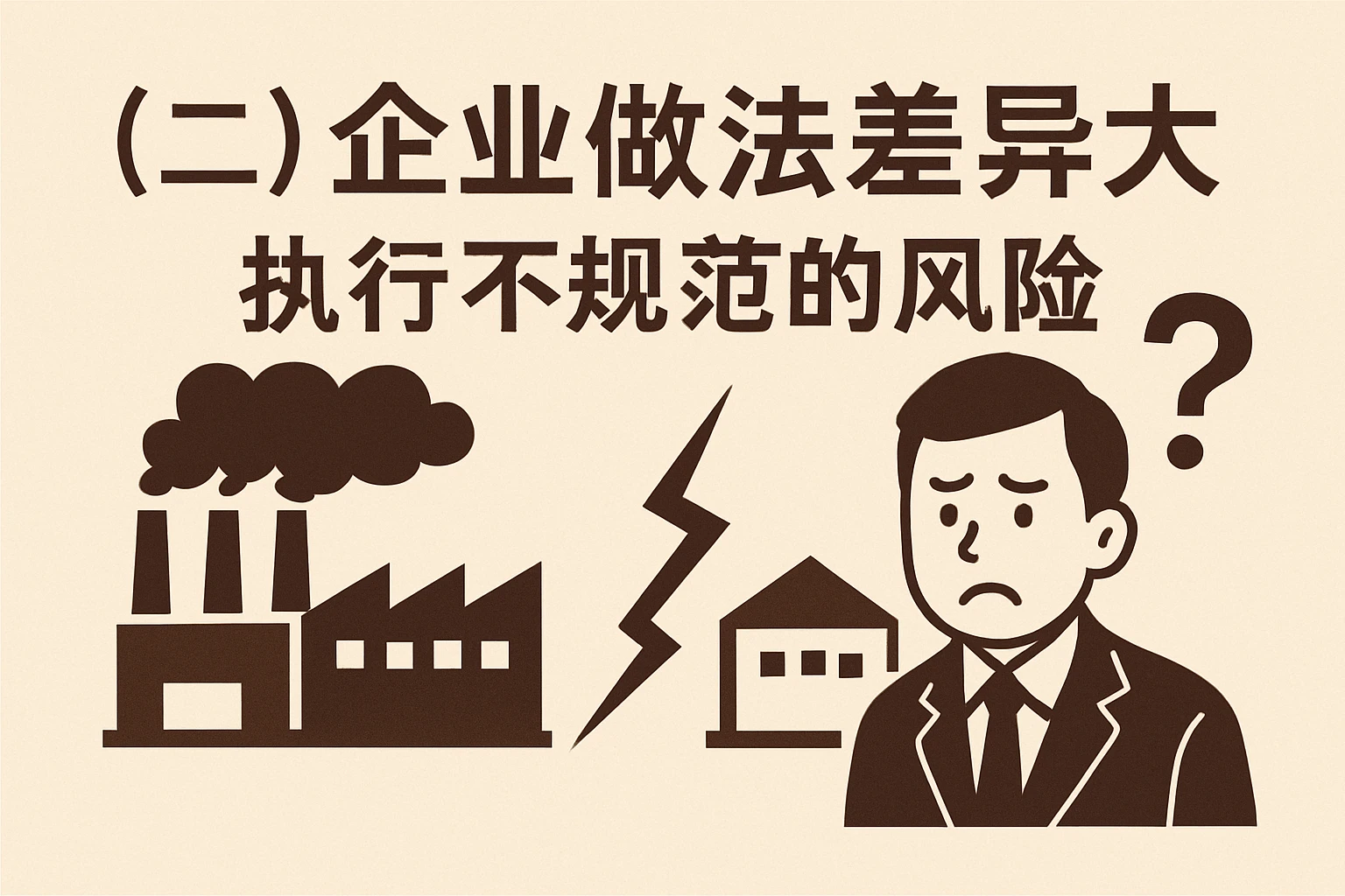 （二）“企业做法差异大”——执行不规范的风险