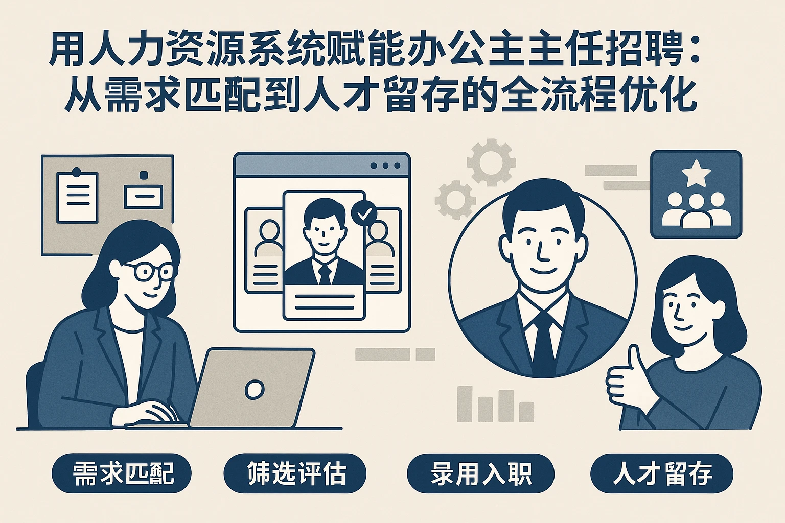 用人力资源系统赋能办公室主任招聘：从需求匹配到人才留存的全流程优化