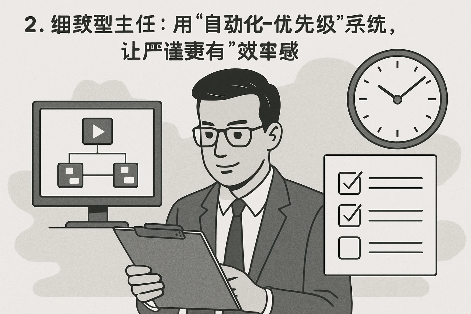 2. 细致型主任：用“自动化-优先级”系统，让严谨更有“效率感”
