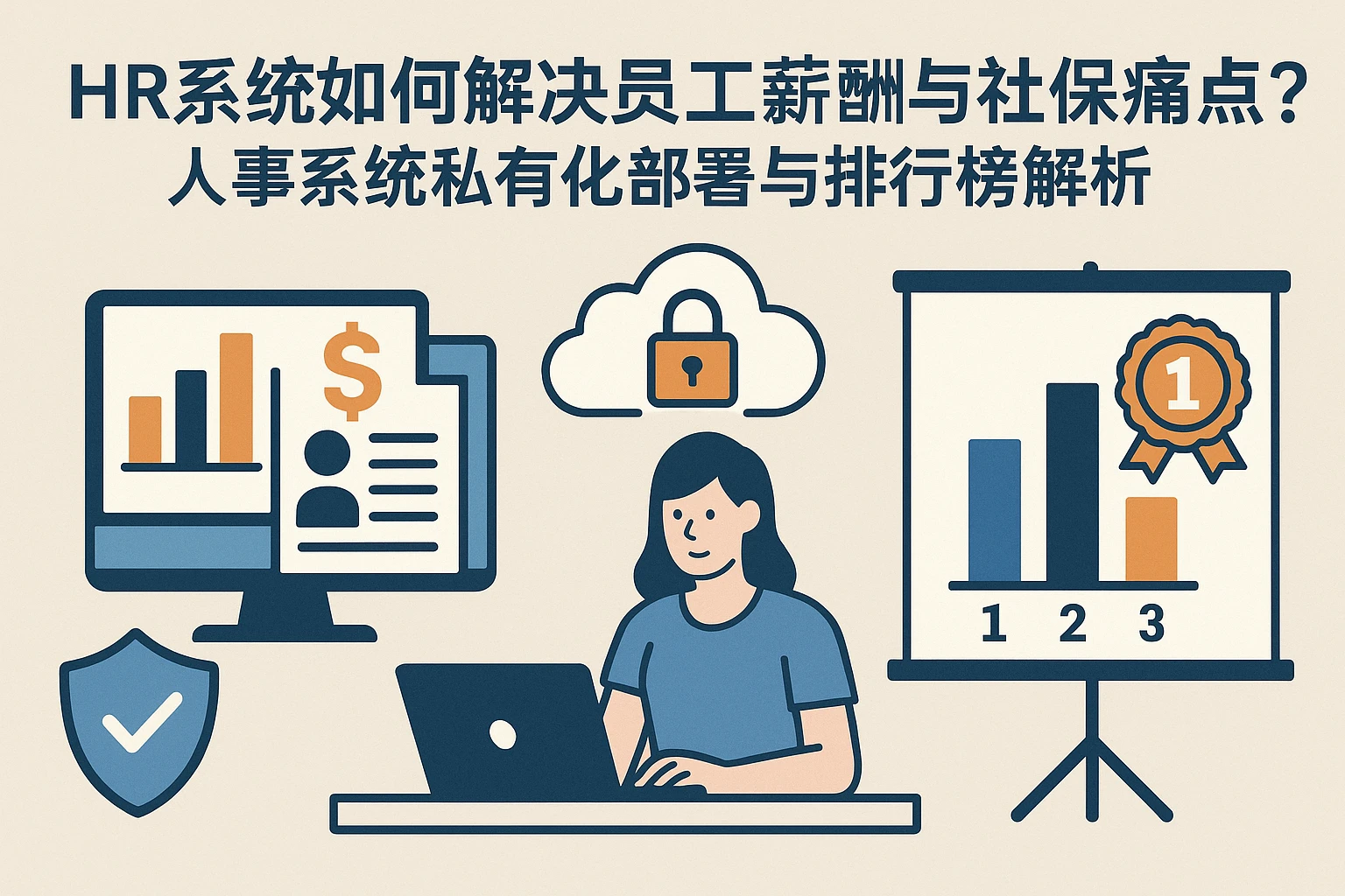 HR系统如何解决员工薪酬与社保痛点？人事系统私有化部署与排行榜解析