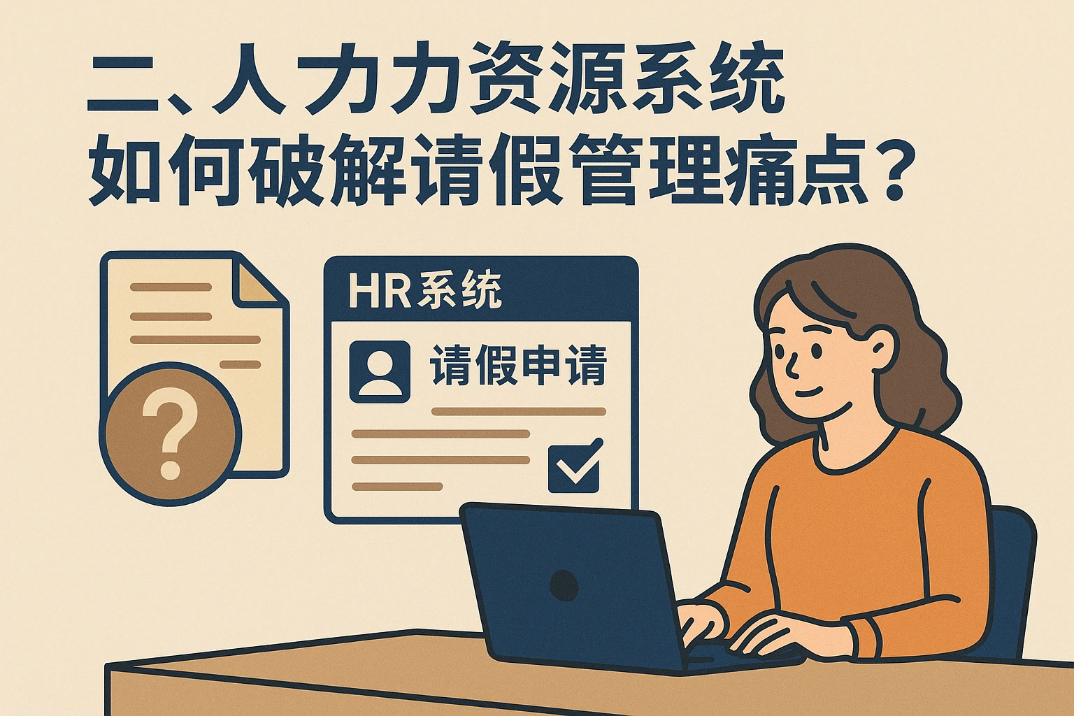二、人力资源系统如何破解请假管理痛点？