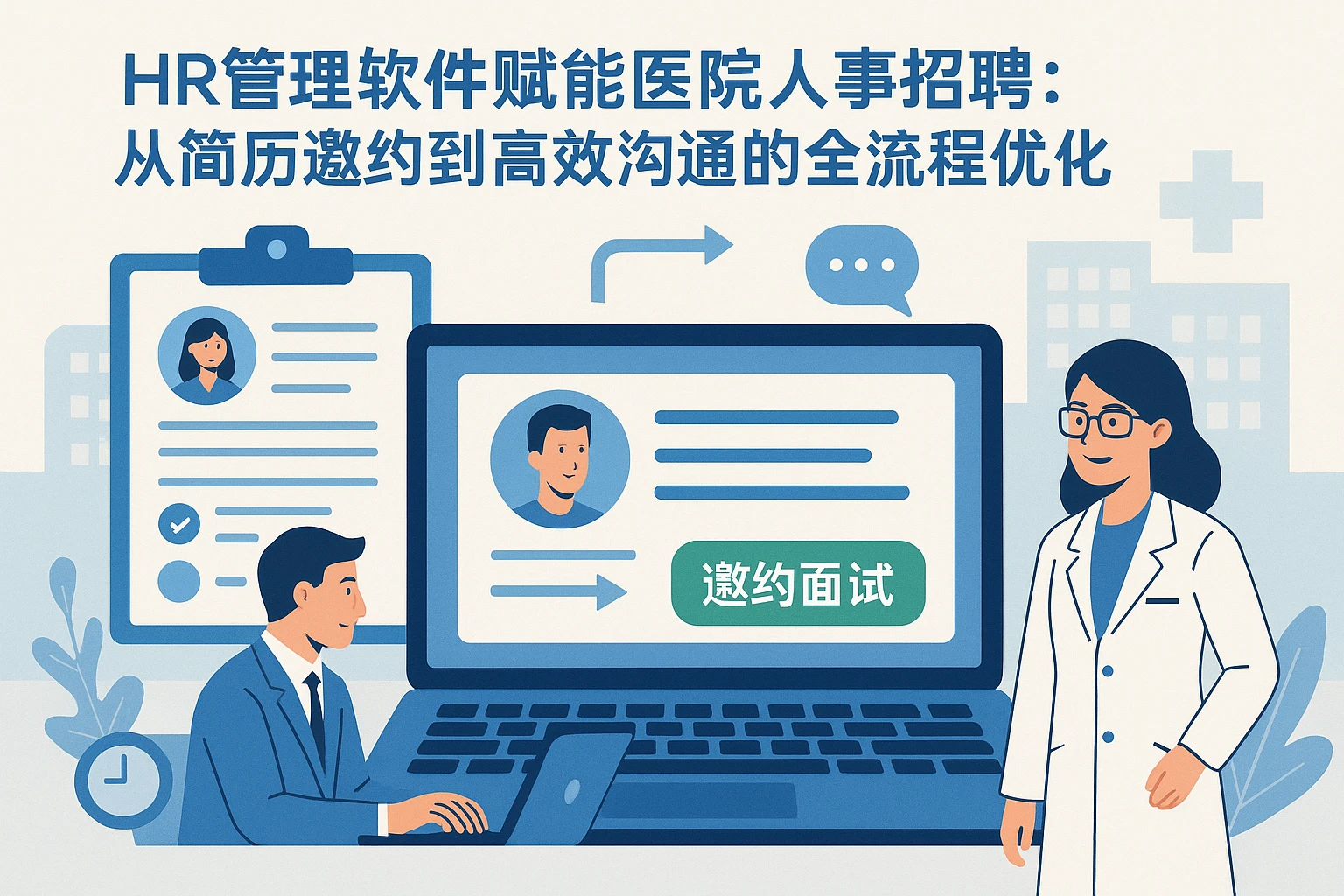 HR管理软件赋能医院人事招聘：从简历邀约到高效沟通的全流程优化
