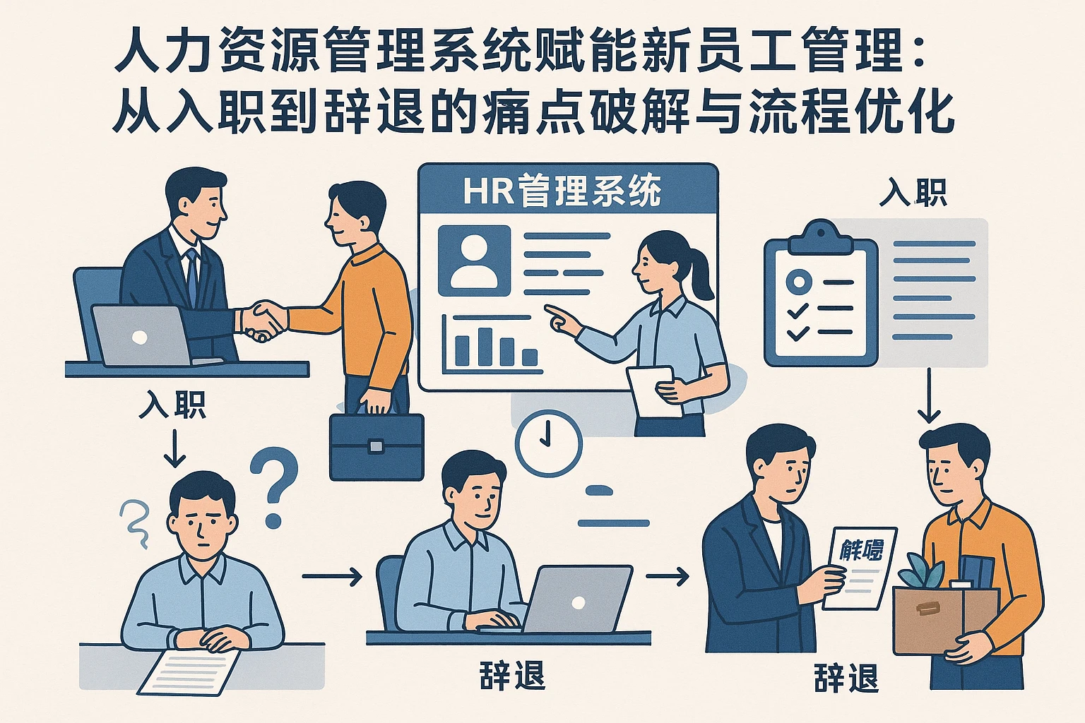 人力资源管理系统赋能新员工管理：从入职到辞退的痛点破解与流程优化