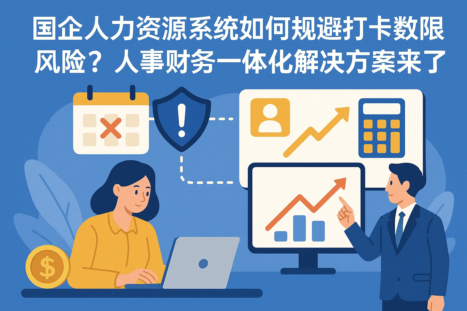 国企人力资源系统如何规避打卡数据风险？人事财务一体化解决方案来了