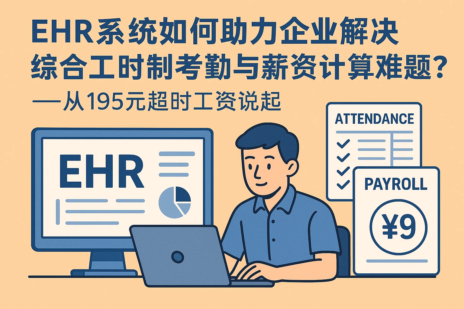 EHR系统如何助力企业解决综合工时制考勤与薪资计算难题？——从195元超时工资说起