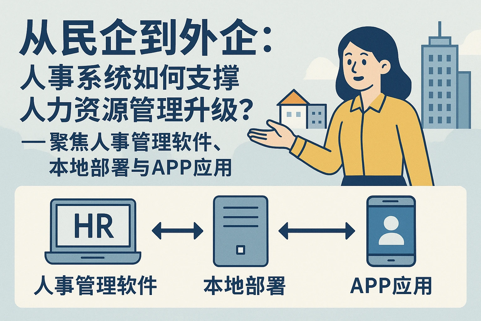 从民企到外企：人事系统如何支撑人力资源管理升级？——聚焦人事管理软件、本地部署与APP应用