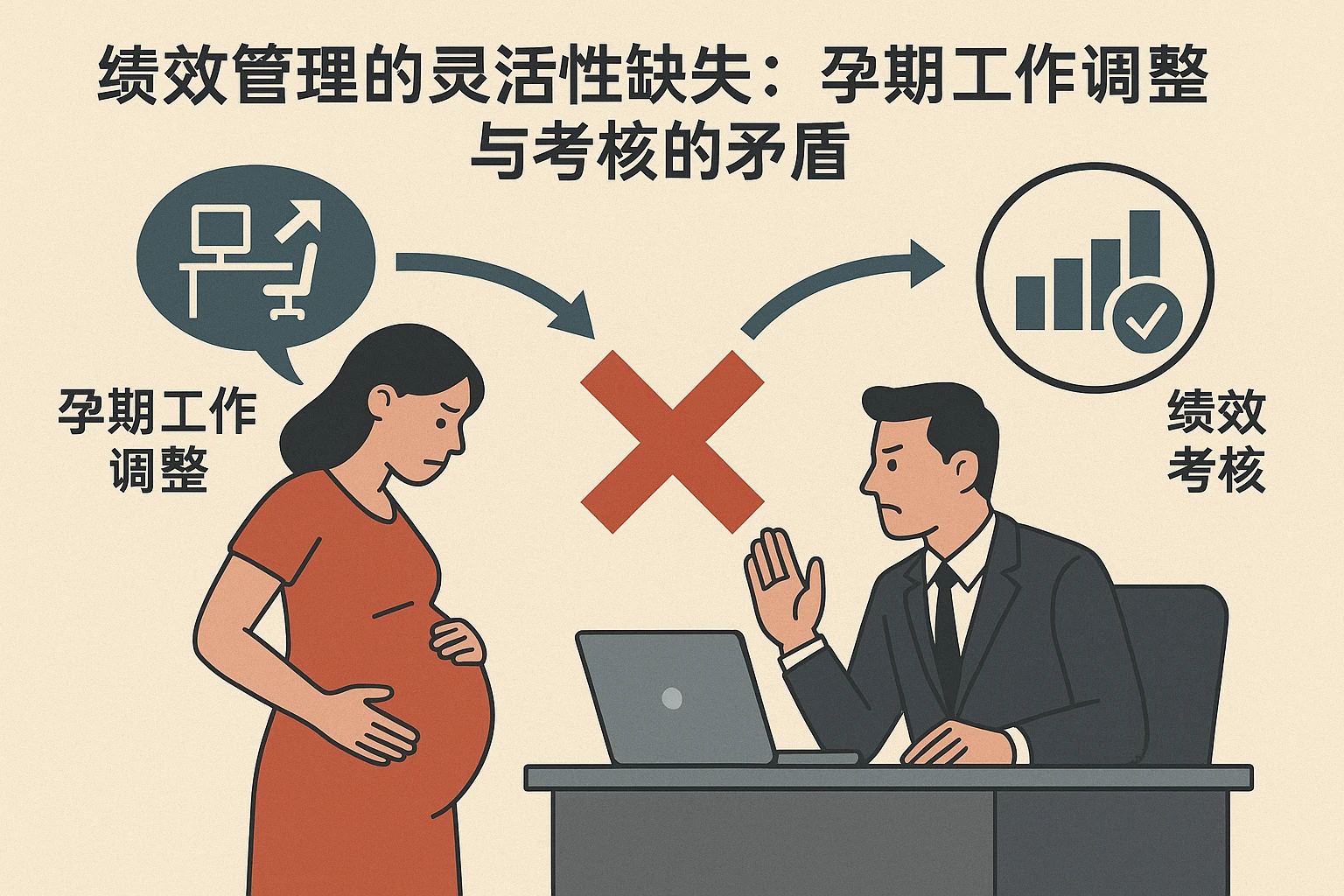 2. 绩效管理的灵活性缺失：孕期工作调整与考核的矛盾