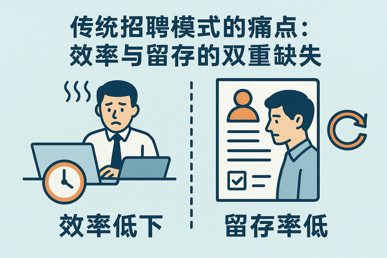 2. 传统招聘模式的痛点：效率与留存的双重缺失