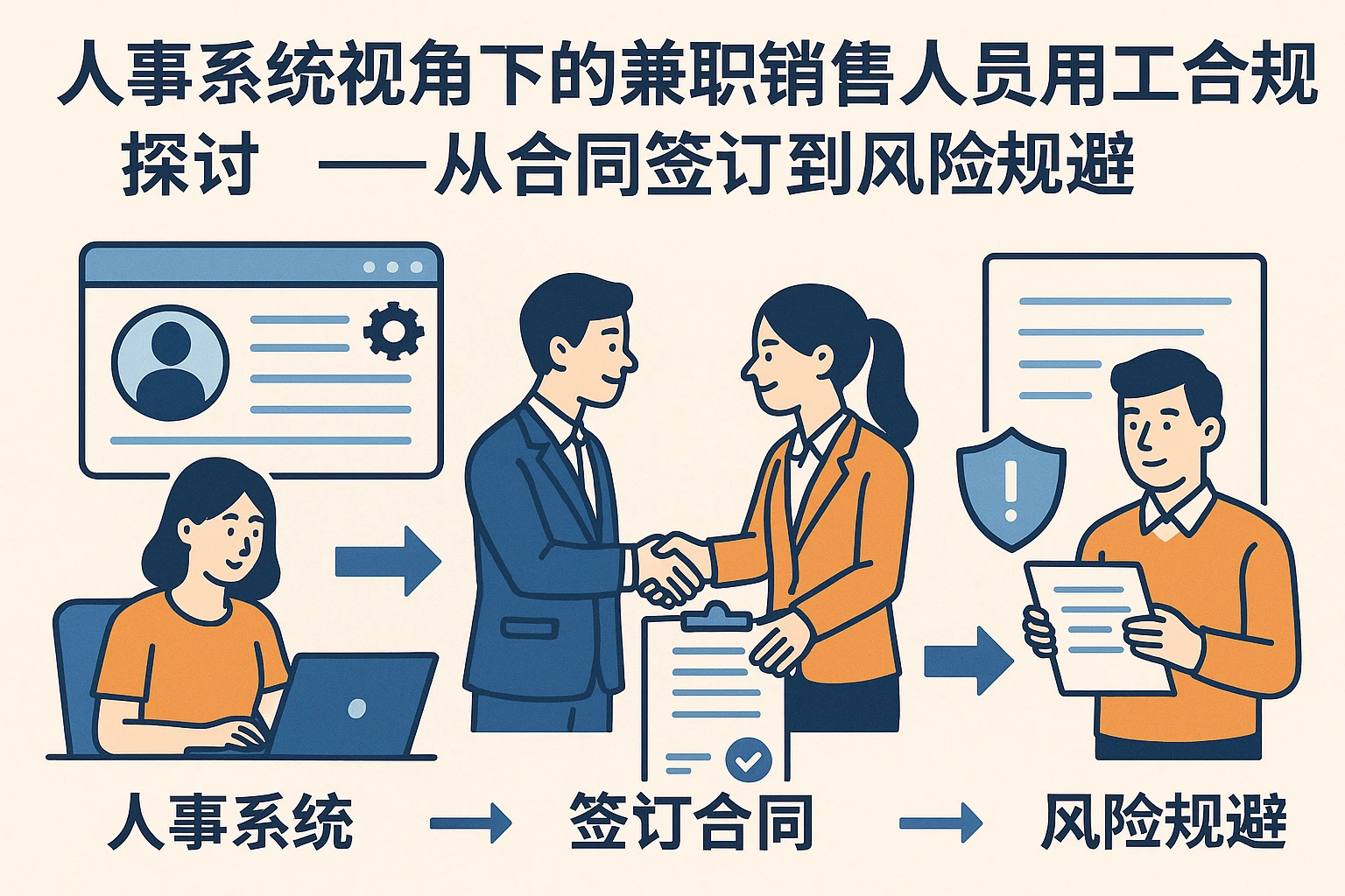 人事系统视角下的兼职销售人员用工合规性探讨——从合同签订到风险规避