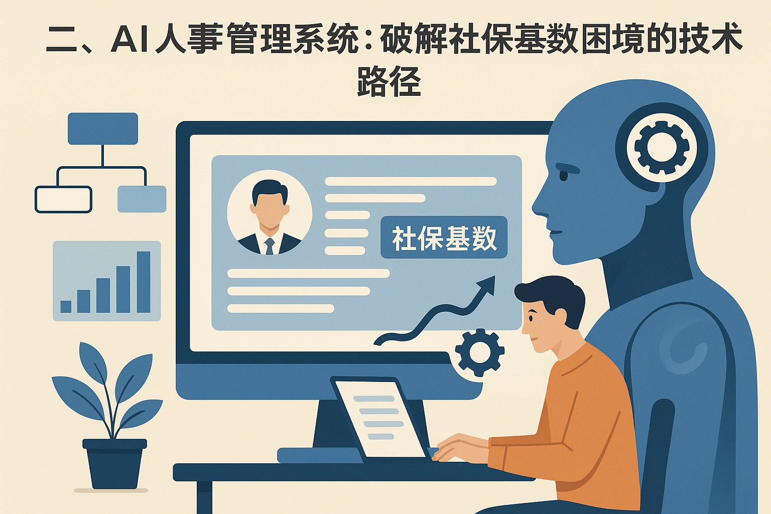 二、AI人事管理系统：破解社保基数困境的技术路径