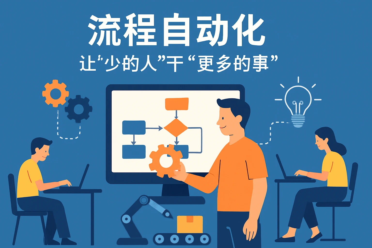 2. 流程自动化：让“少的人”干“更多的事”