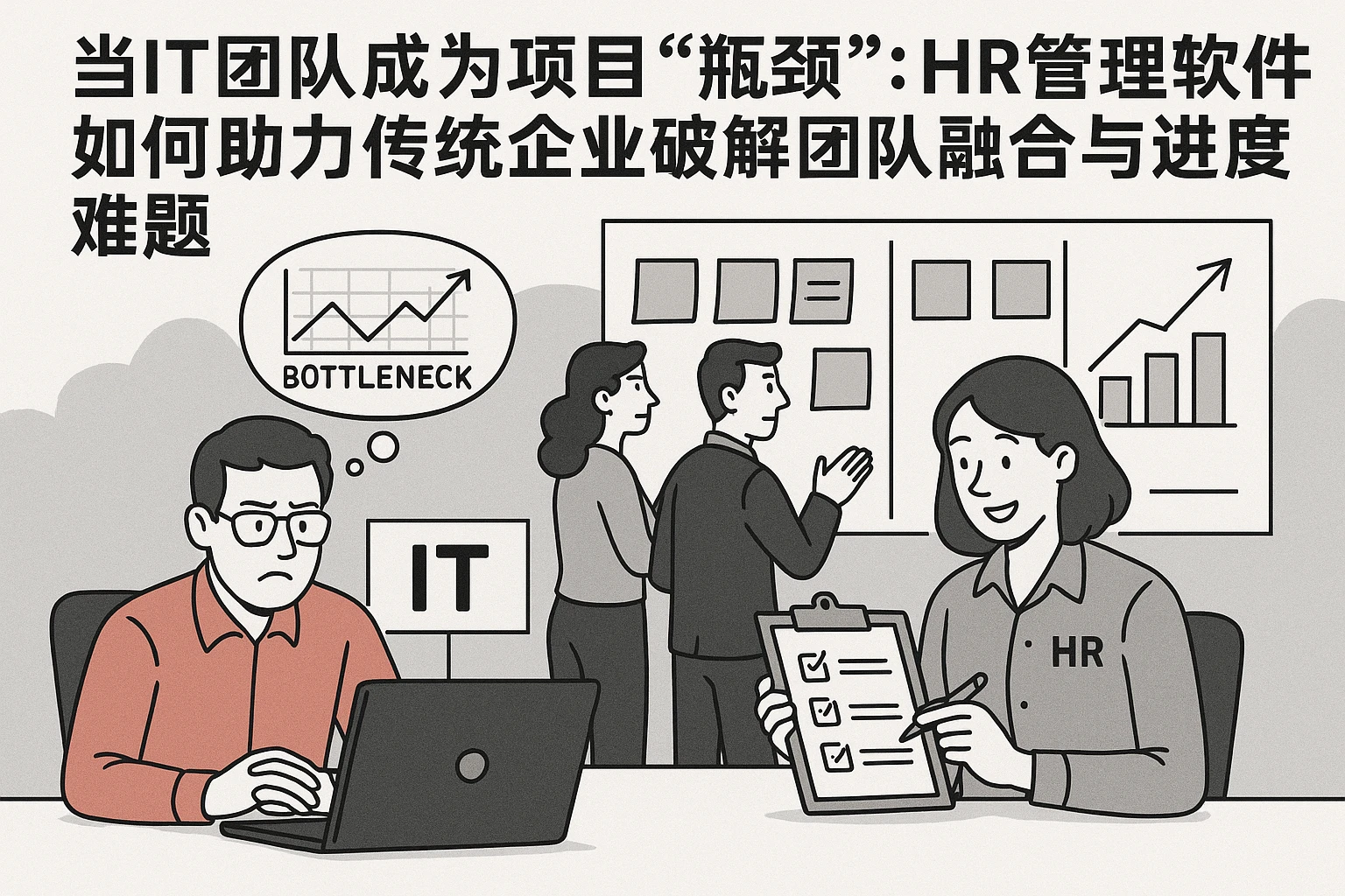 当IT团队成为项目“瓶颈”：HR管理软件如何助力传统企业破解团队融合与进度难题