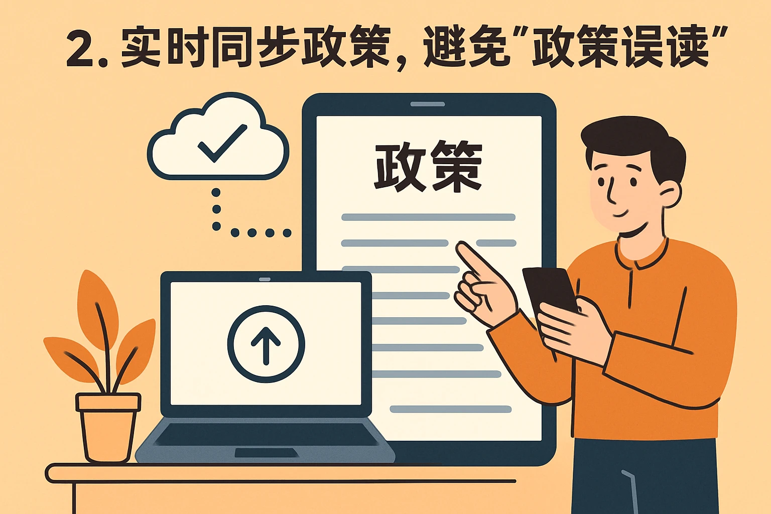 2. 实时同步政策，避免“政策误读”