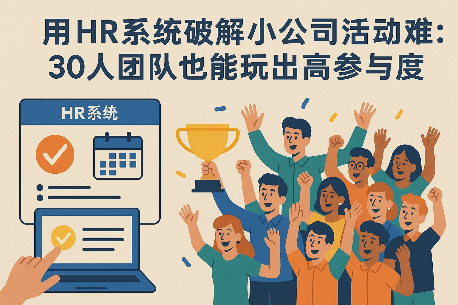 用HR系统破解小公司活动难：30人团队也能玩出高参与度