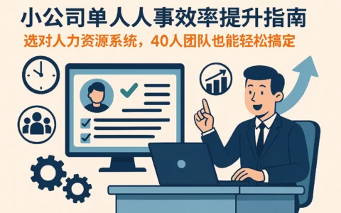 小公司单人人事效率提升指南：选对人力资源系统，40人团队也能轻松搞定