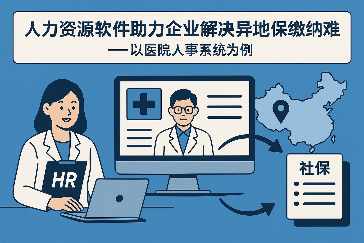 人力资源软件助力企业解决异地社保缴纳难题——以医院人事系统为例