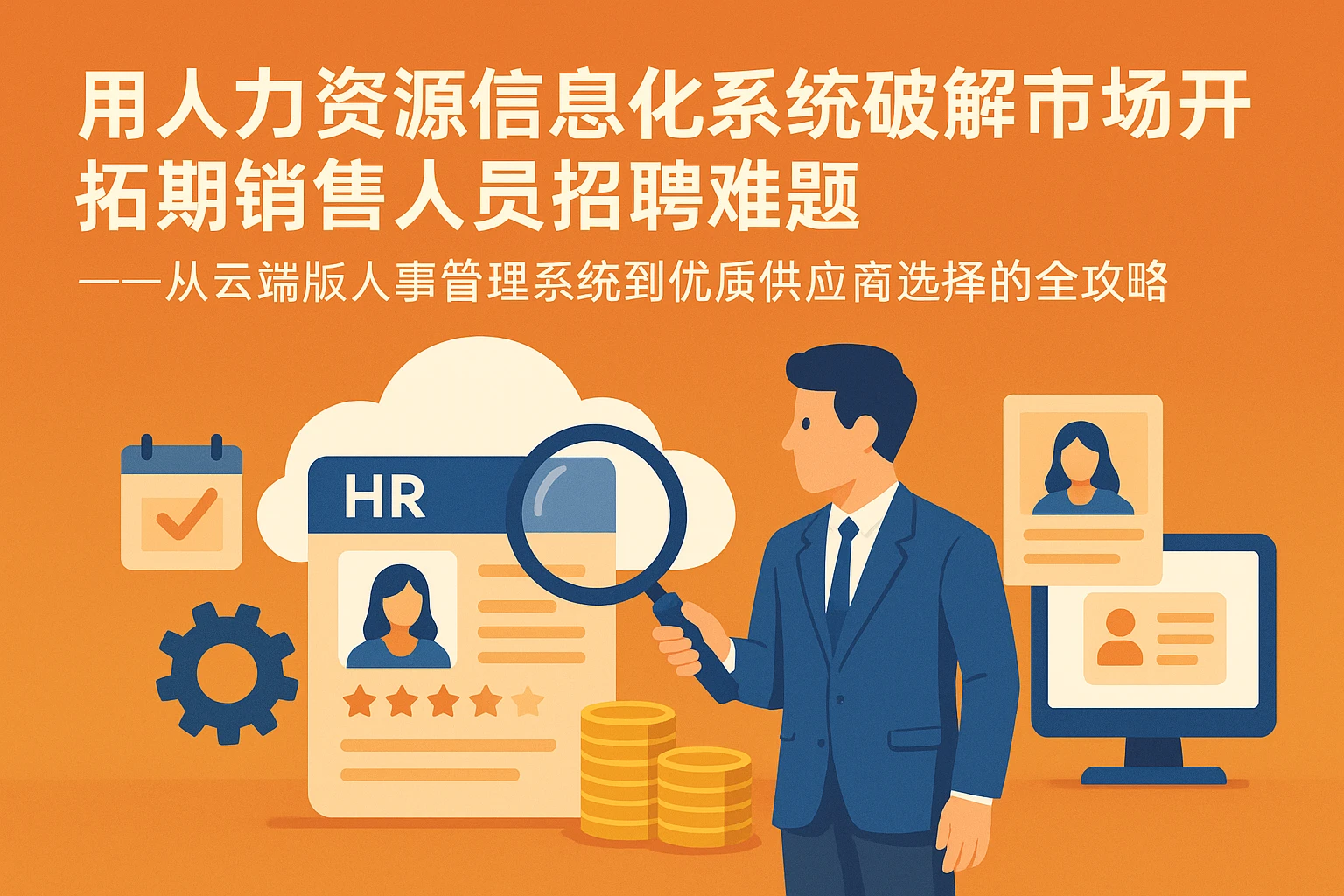 用人力资源信息化系统破解市场开拓期销售人员招聘难题——从云端版人事管理系统到优质供应商选择的全攻略