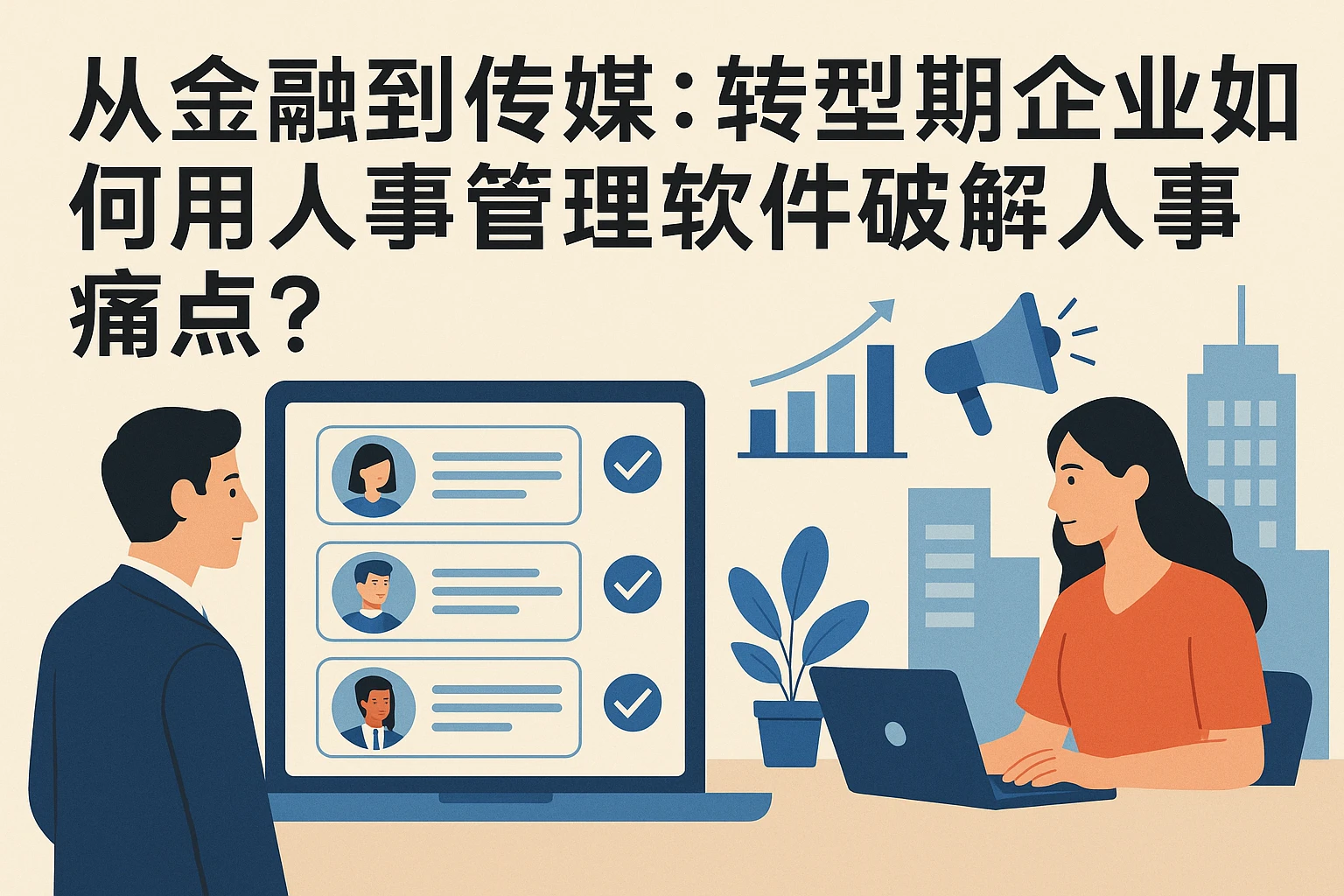 从金融到传媒：转型期企业如何用人事管理软件破解人事痛点？