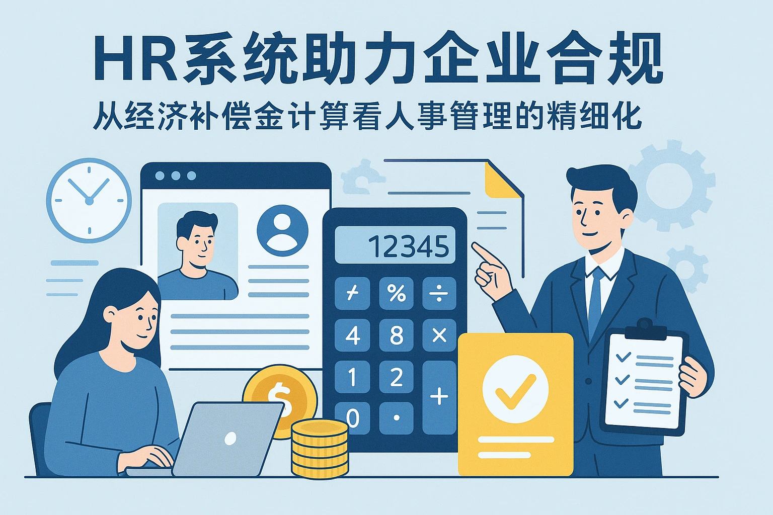 HR系统助力企业合规：从经济补偿金计算看人事管理的精细化