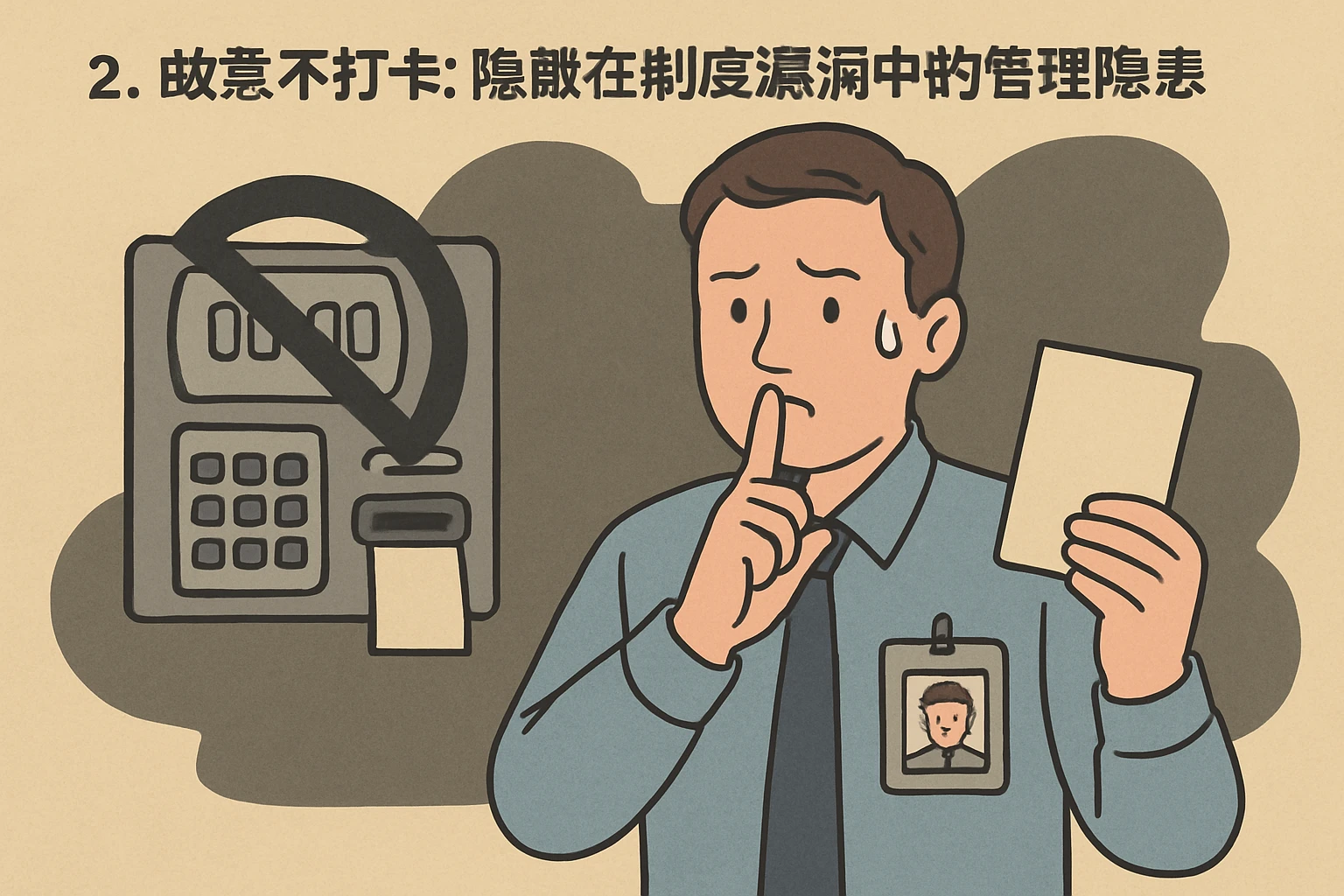 2. 故意不打卡：隐藏在制度漏洞中的管理隐患