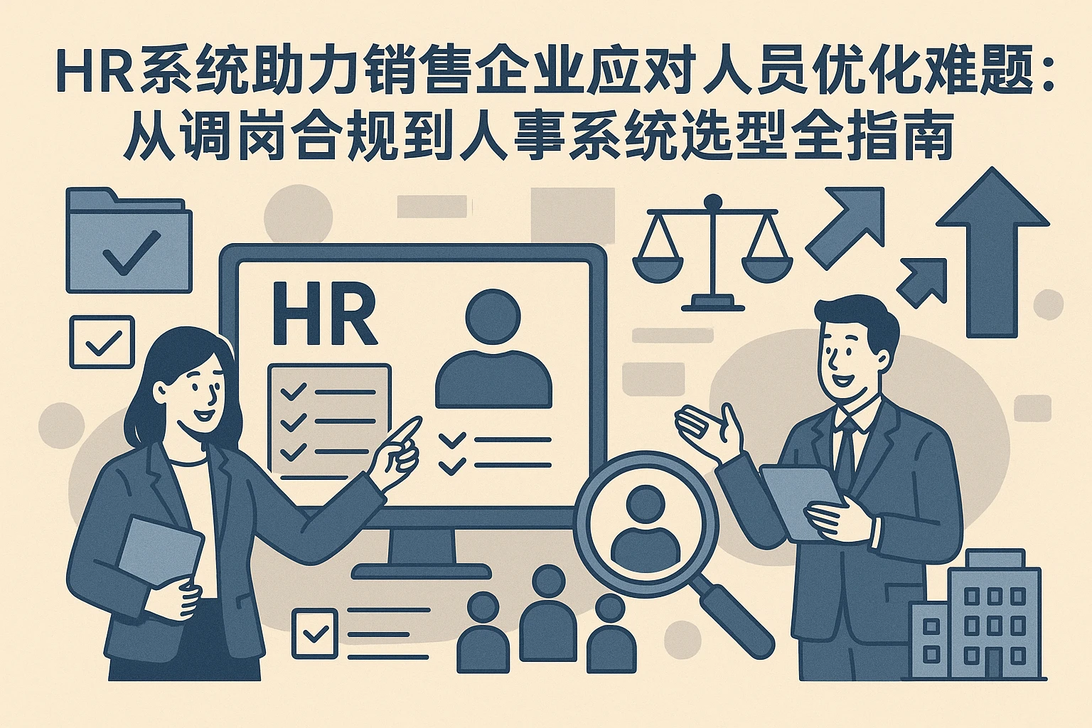 HR系统助力销售企业应对人员优化难题：从调岗合规到人事系统选型全指南