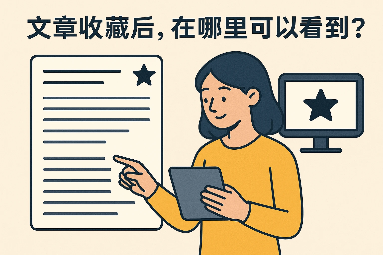 1. 文章收藏后，在哪里可以看到？