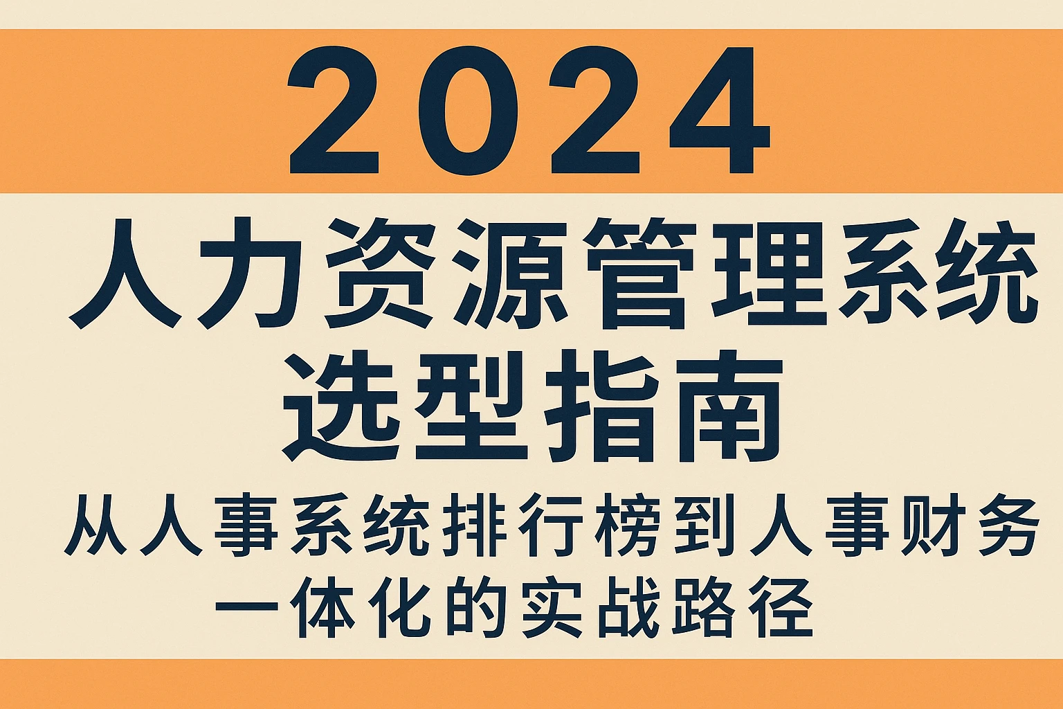 2024人力资源管理系统选型指南：从人事系统排行榜到人事财务一体化的实战路径
