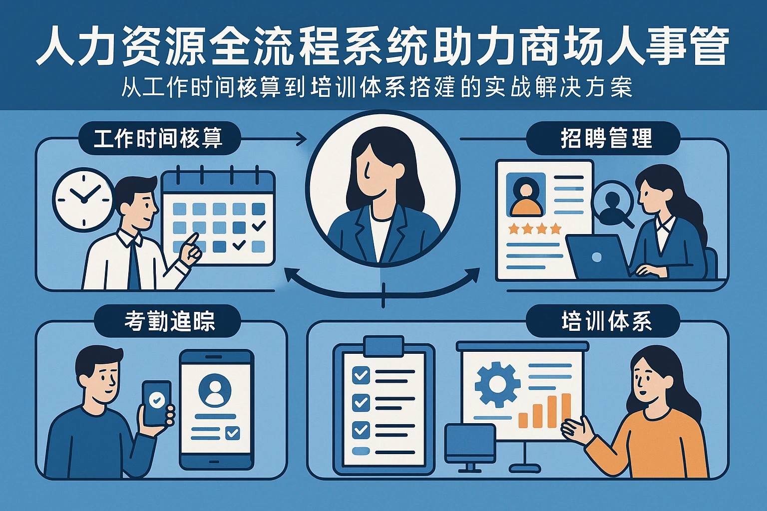 人力资源全流程系统助力商场人事管理：从工作时间核算到培训体系搭建的实战解决方案