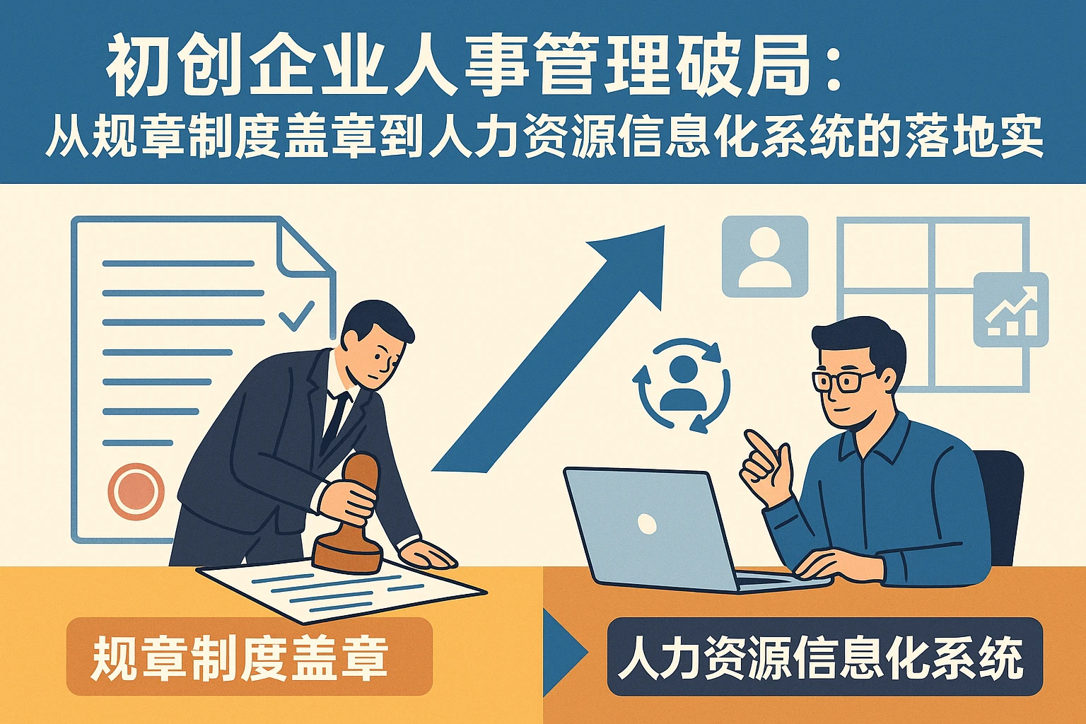 初创企业人事管理破局：从规章制度盖章到人力资源信息化系统的落地实践