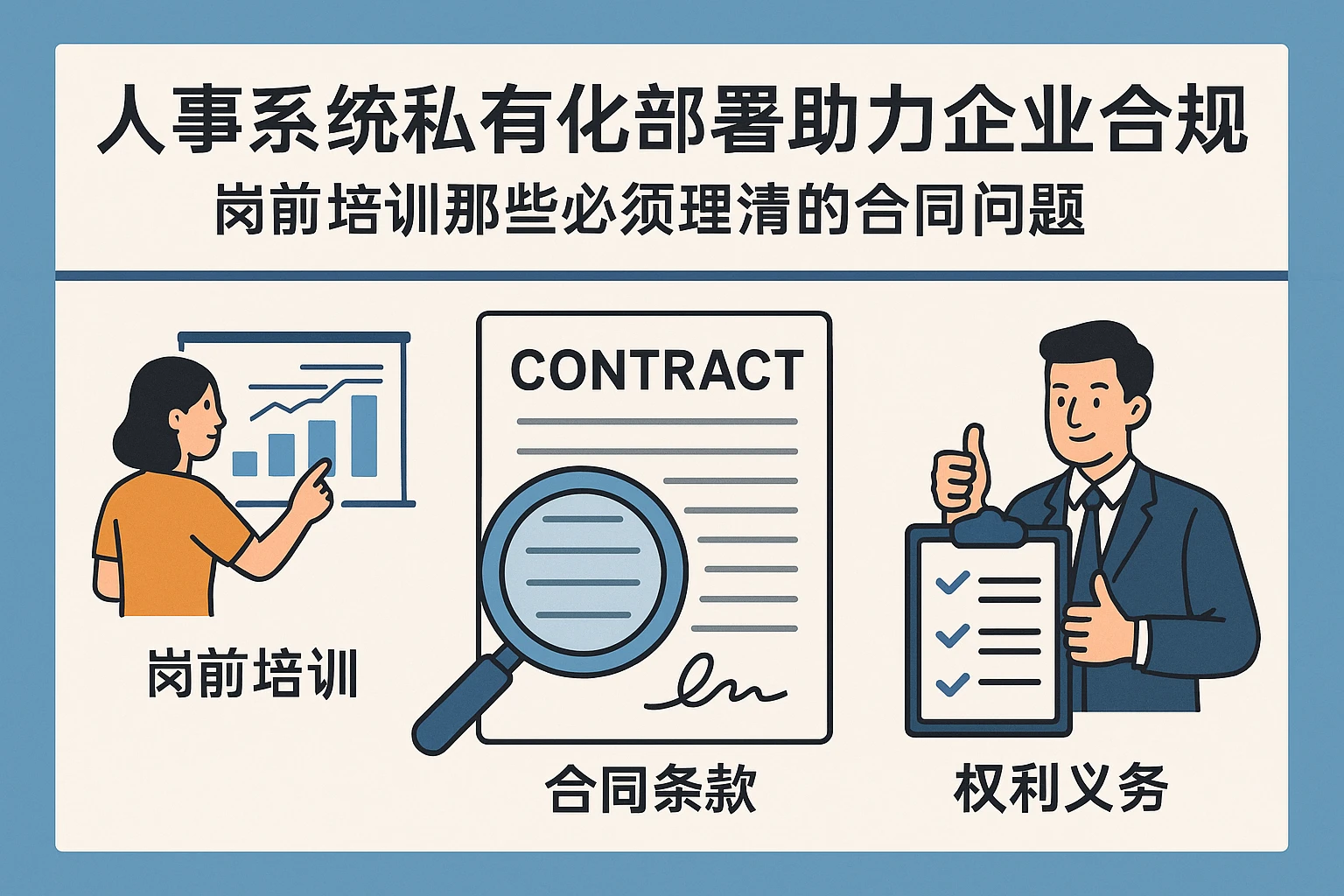 人事系统私有化部署助力企业合规：岗前培训那些必须理清的合同问题