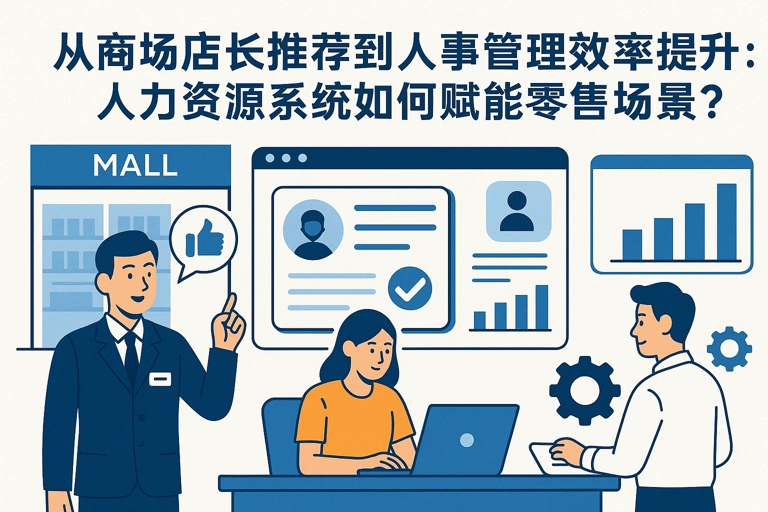 从商场店长推荐到人事管理效率提升：人力资源系统如何赋能零售场景？