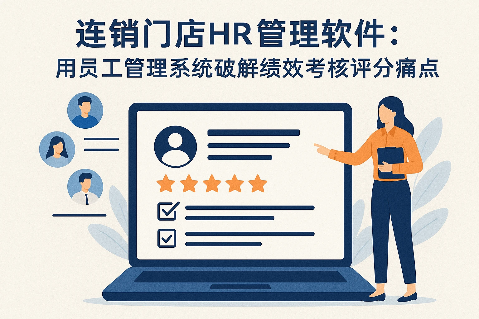 连锁门店HR管理软件：用员工管理系统破解绩效考核评分痛点