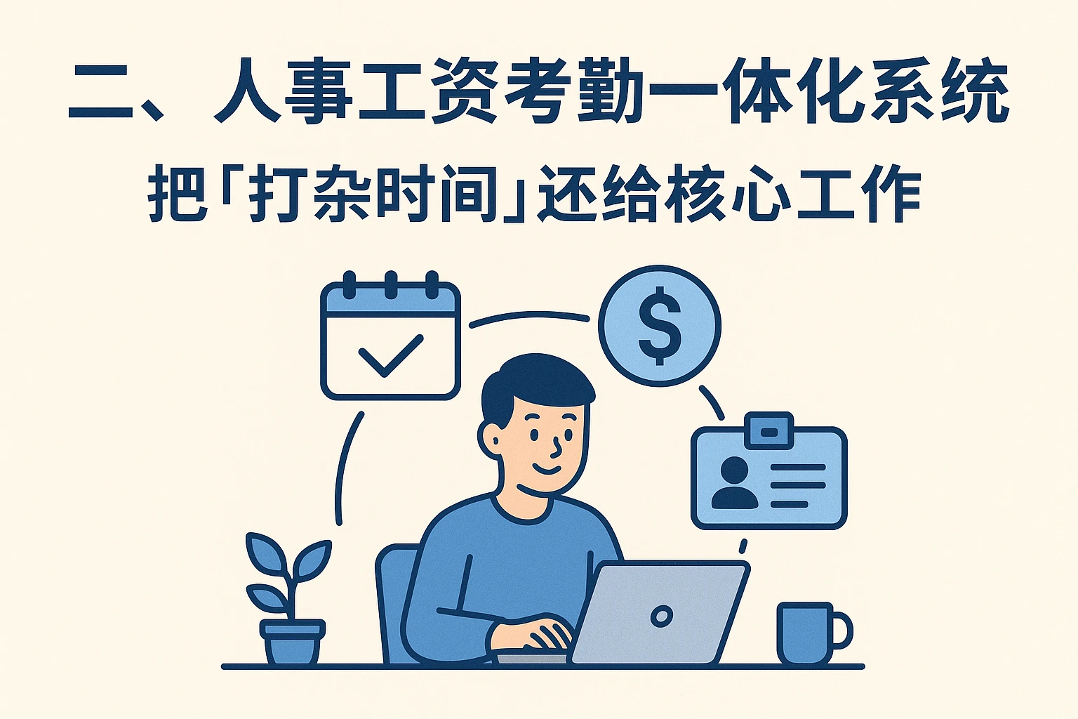 二、人事工资考勤一体化系统：把“打杂时间”还给核心工作