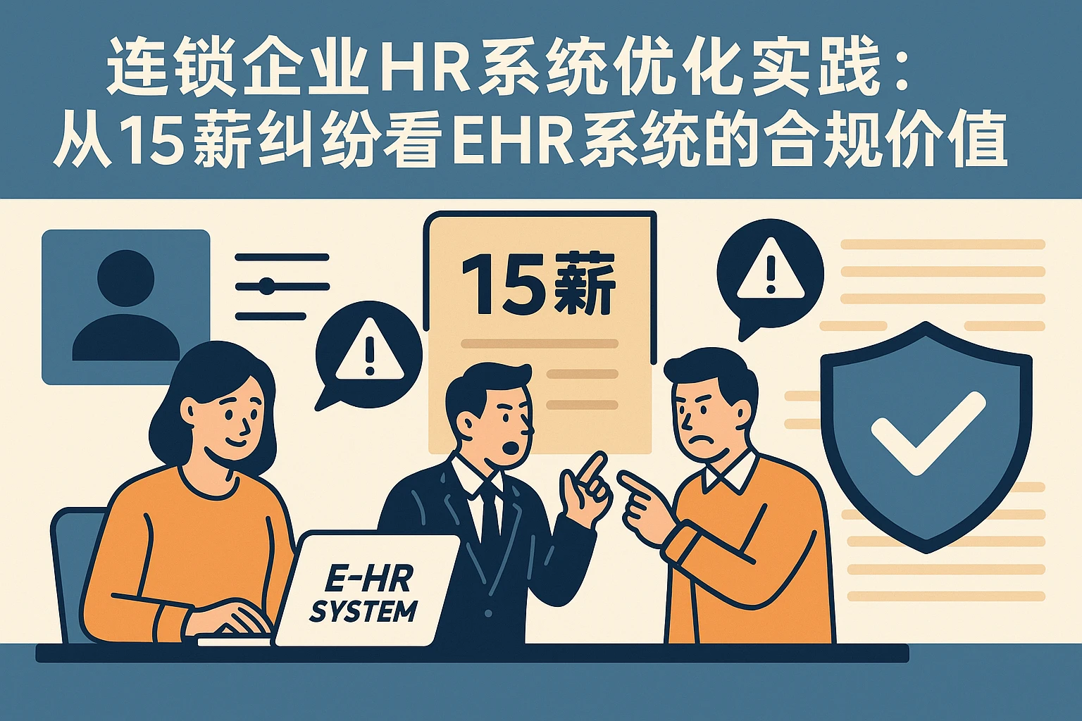 连锁企业HR系统优化实践：从15薪纠纷看EHR系统的合规价值