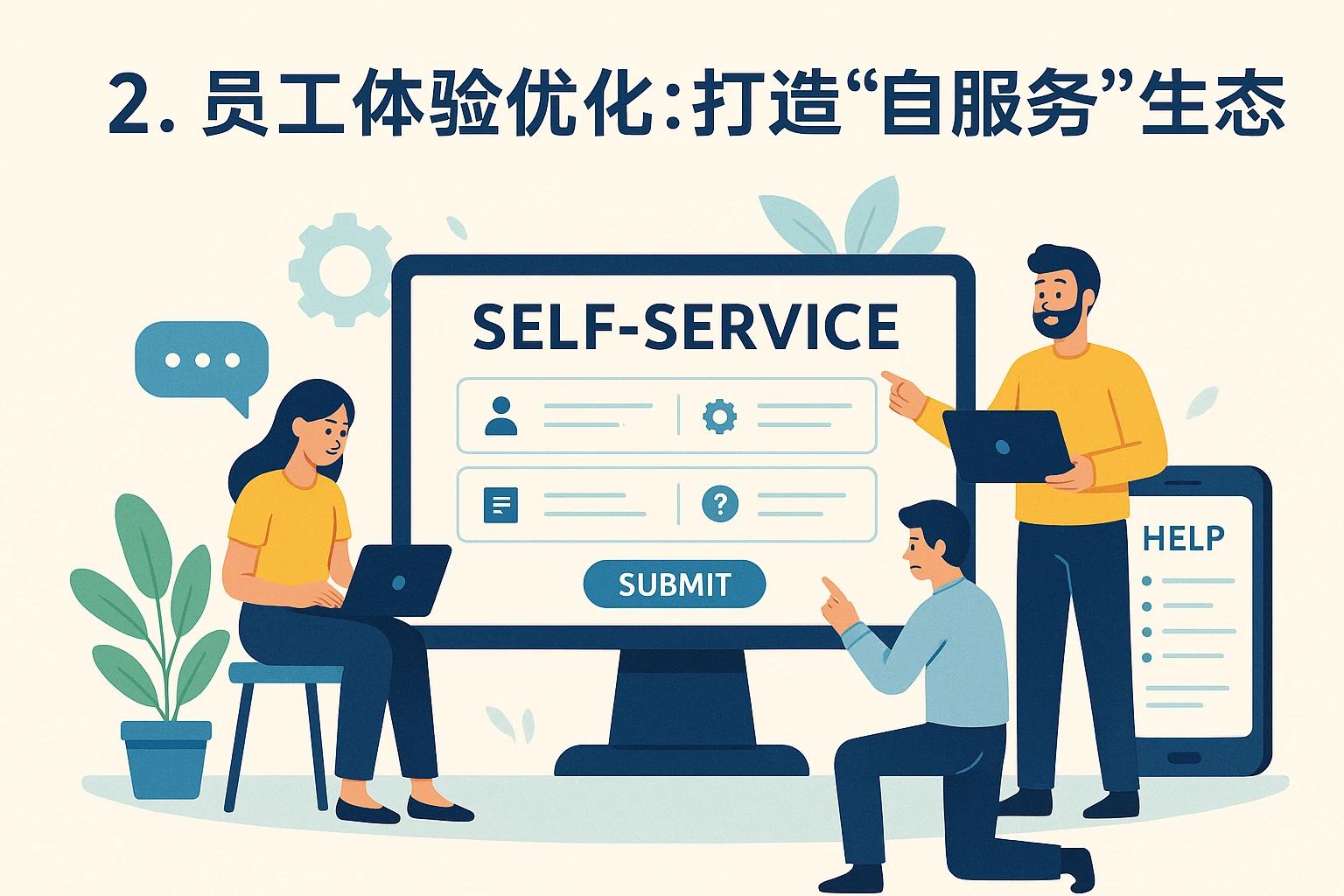 2. 员工体验优化：打造“自服务”生态