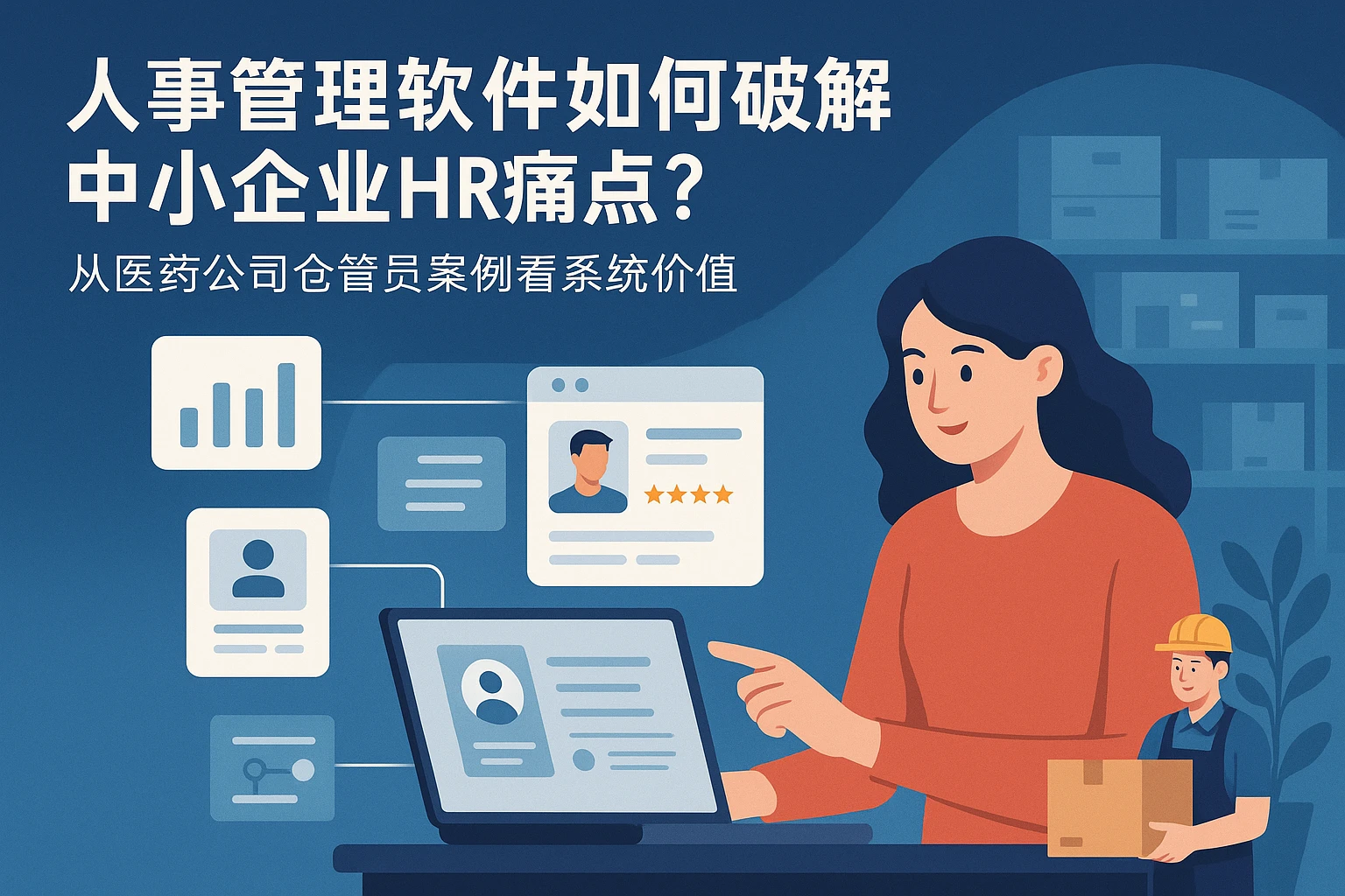 人事管理软件如何破解中小企业HR痛点？从医药公司仓管员案例看系统价值