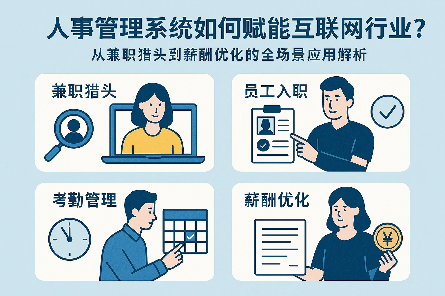 人事管理系统如何赋能互联网行业？从兼职猎头到薪酬优化的全场景应用解析
