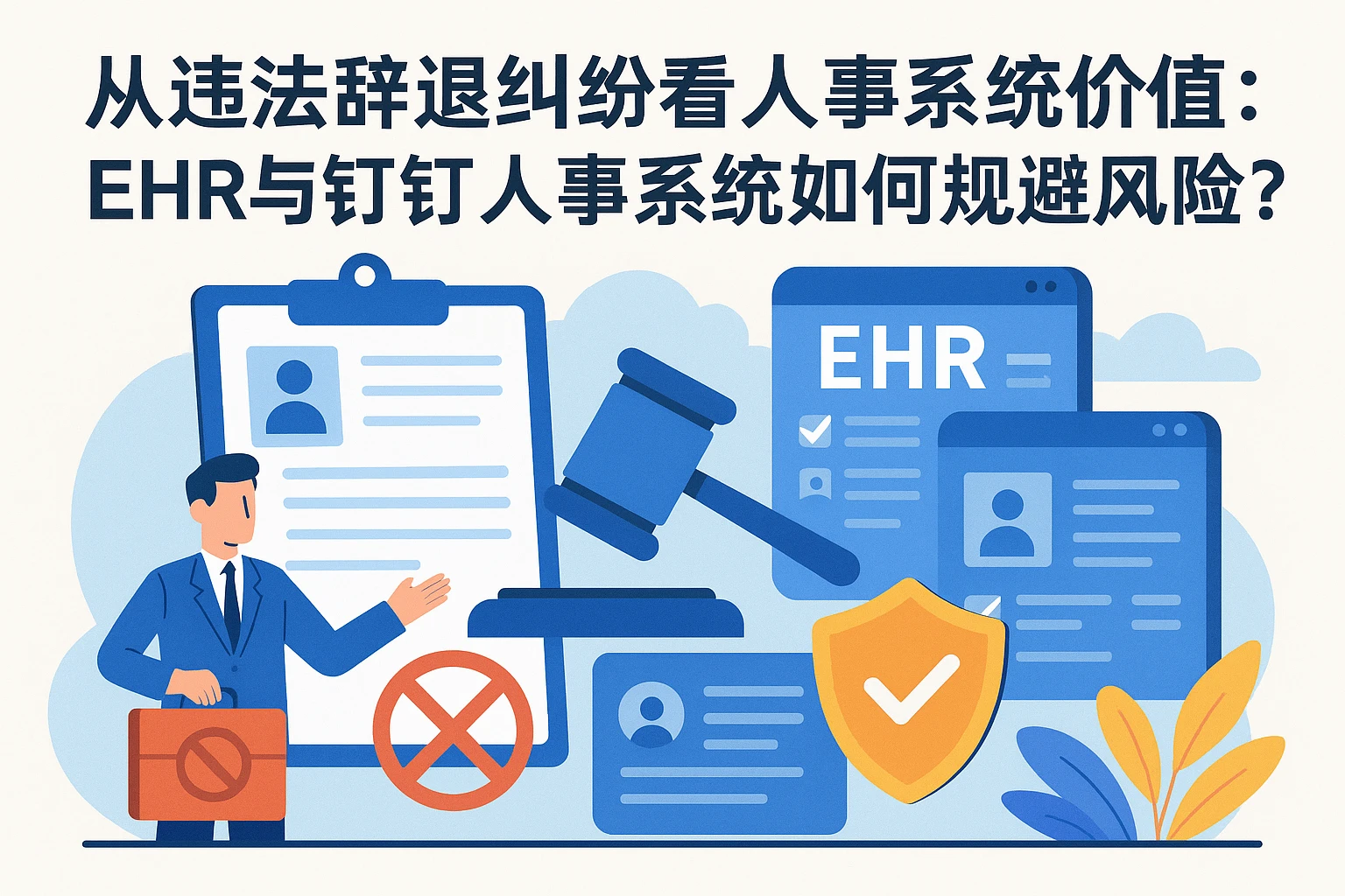 从违法辞退纠纷看人事系统价值：EHR与钉钉人事系统如何规避风险？